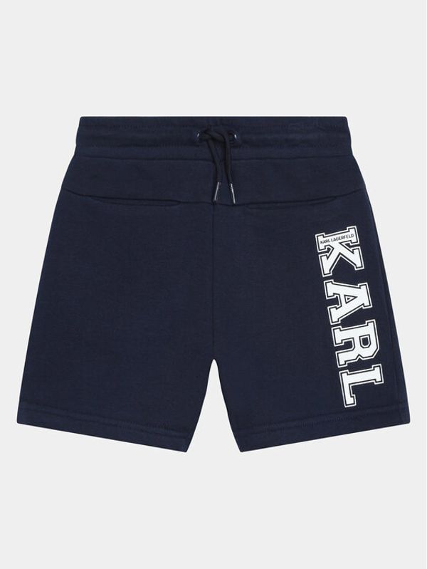 Karl Lagerfeld Kids Karl Lagerfeld Kids Sportske kratke hlače Z30025 S Tamnoplava Regular Fit