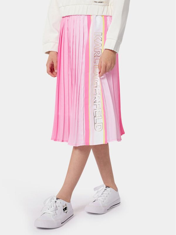 Karl Lagerfeld Kids Karl Lagerfeld Kids Suknja Z30094 D Ružičasta Regular Fit