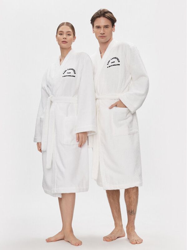 KARL LAGERFELD KARL LAGERFELD Ogrtač Unisex 215M2180 Bijela Regular Fit