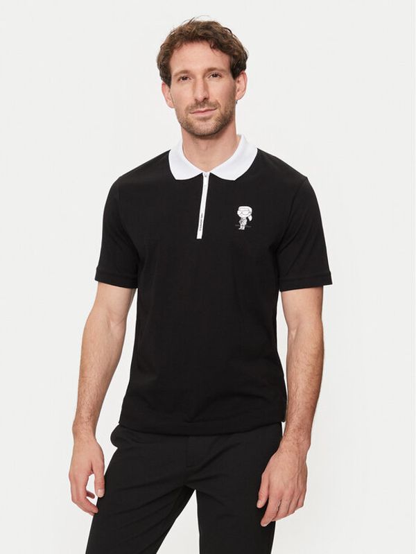 KARL LAGERFELD KARL LAGERFELD Polo 745025 542224 Crna Regular Fit