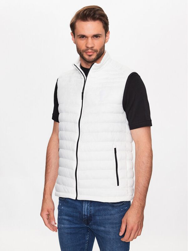 KARL LAGERFELD KARL LAGERFELD Prsluk 505401 533591 Bijela Regular Fit