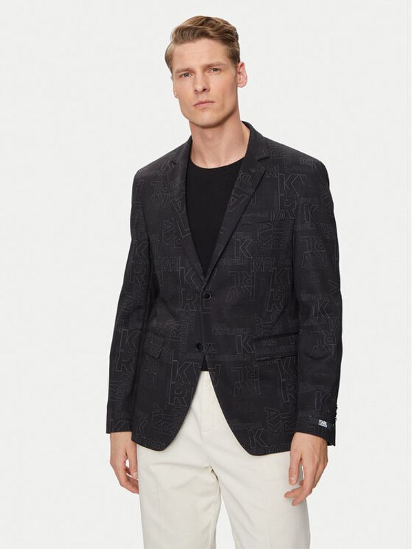 KARL LAGERFELD KARL LAGERFELD Sakoi 155205 541007 Crna Slim Fit