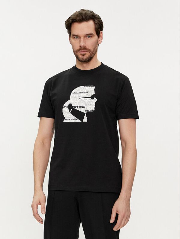 KARL LAGERFELD KARL LAGERFELD T-shirt 755423 542241 Crna Regular Fit
