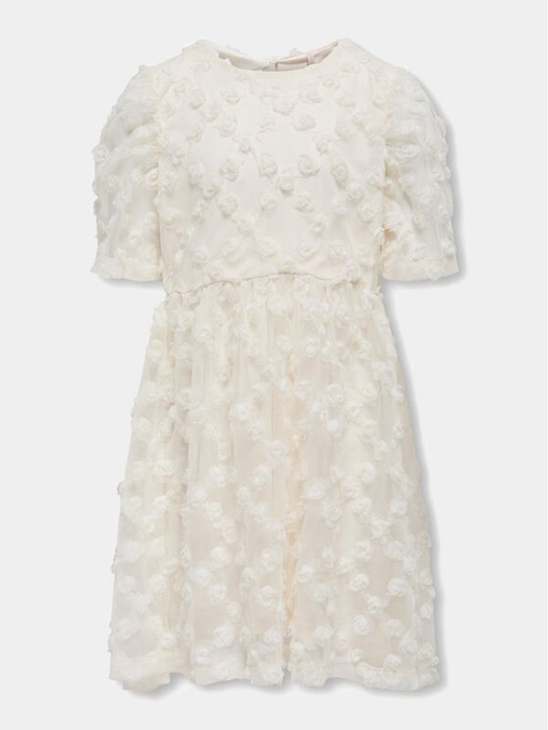 Kids ONLY Kids ONLY Elegantna haljina Rosita 15320277 Bijela Regular Fit