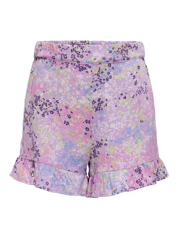 Kids ONLY Kids ONLY Kratke hlače 15296803 Ljubičasta Loose Fit