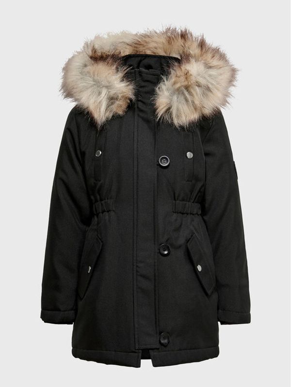 Kids ONLY Kids ONLY Parka Giris Fur 15245678 Crna Regular Fit