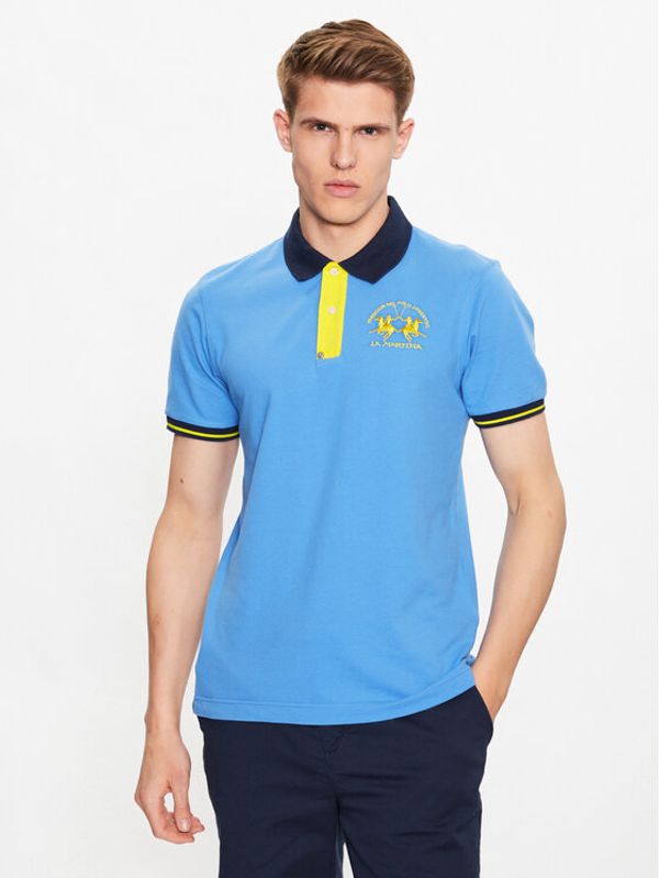 La Martina La Martina Polo VMP005 PK001 Plava Slim Fit