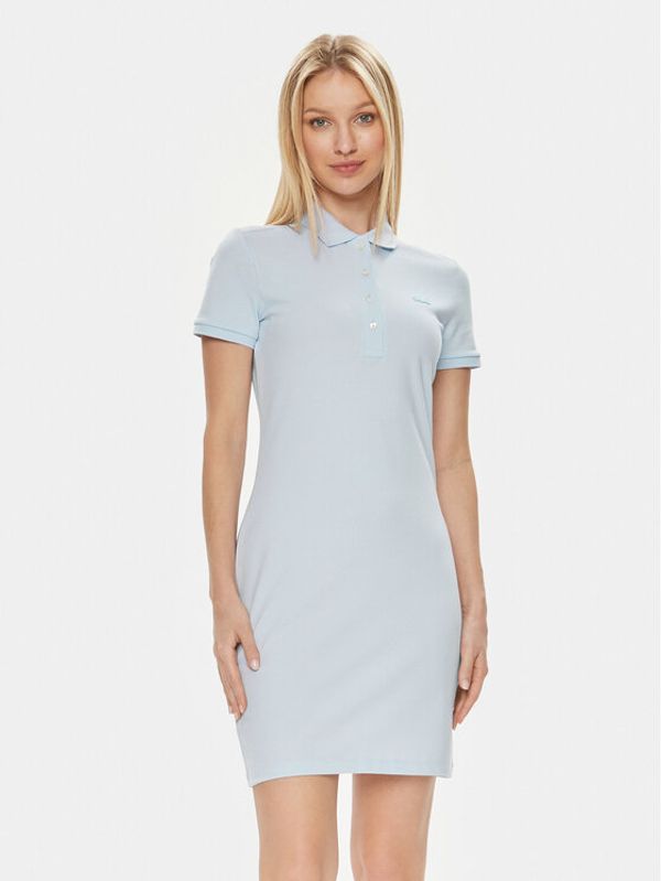 Lacoste Lacoste Haljina za svaki dan EF5473 Svijetloplava Slim Fit