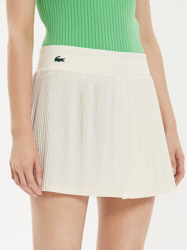 Lacoste Lacoste Plesirana suknja JF7475 Zelena Regular Fit