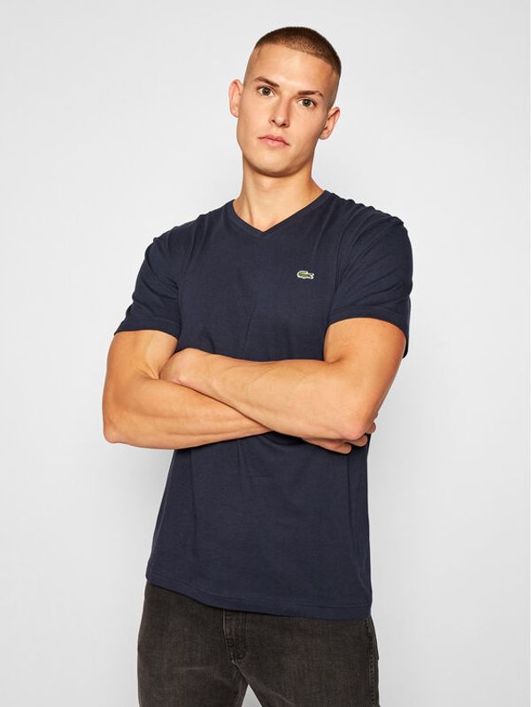 Lacoste Lacoste T-shirt TH2036 Tamnoplava Regular Fit
