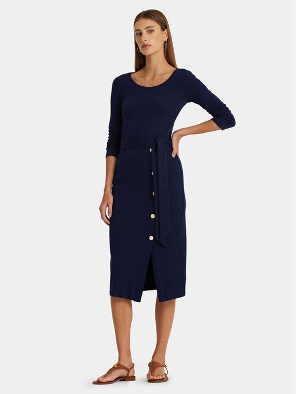 LAUREN RALPH LAUREN Lauren Ralph Lauren Džemper haljina 250889290003 Tamnoplava Slim Fit