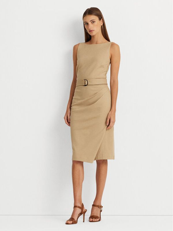 LAUREN RALPH LAUREN Lauren Ralph Lauren Haljina za svaki dan 200925753001 Bež Slim Fit