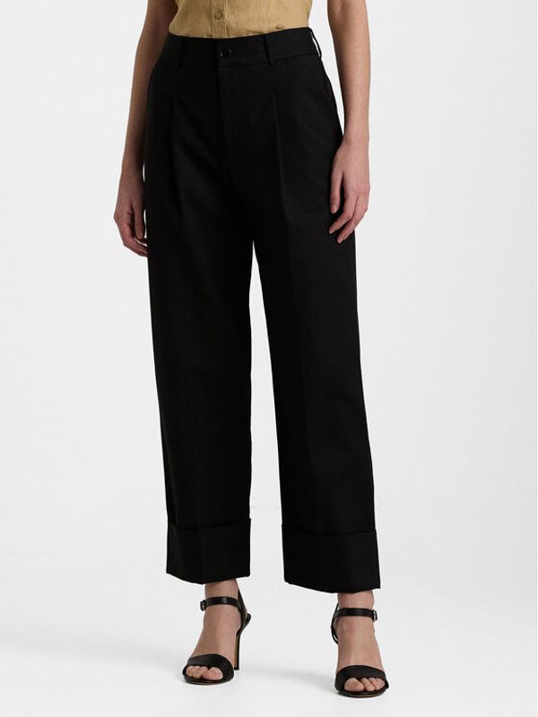 LAUREN RALPH LAUREN Lauren Ralph Lauren Hlače 200871814008 Crna Relaxed Fit