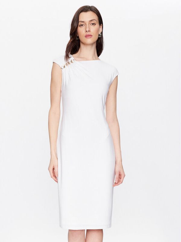 LAUREN RALPH LAUREN Lauren Ralph Lauren Koktel haljina 253898713001 Bijela Slim Fit