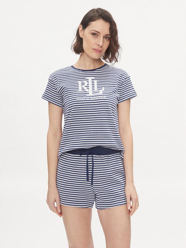 LAUREN RALPH LAUREN Lauren Ralph Lauren Pidžama ILN12311 Tamnoplava Regular Fit