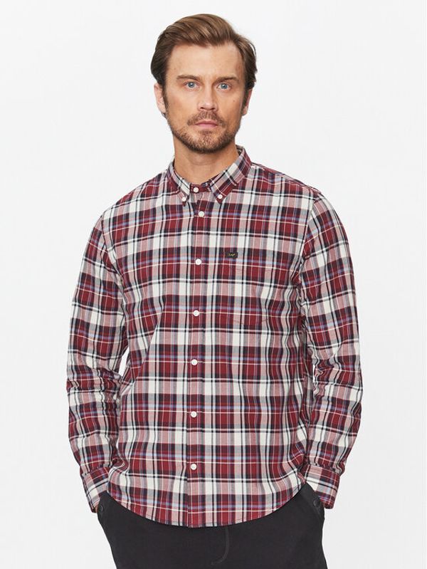 Lee Lee Košulja 112341759 Tamnocrvena Regular Fit
