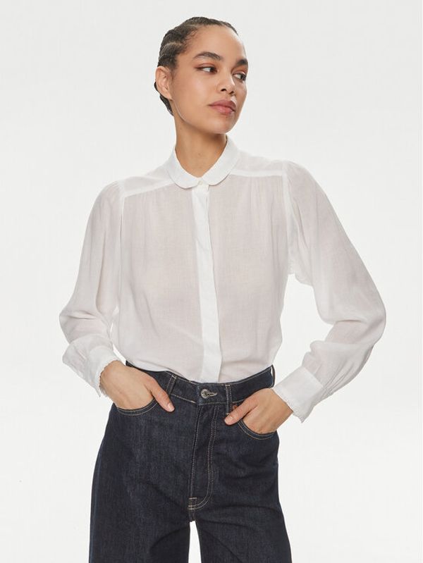 Lee Lee Košulja Shirred 112351208 Bijela Relaxed Fit