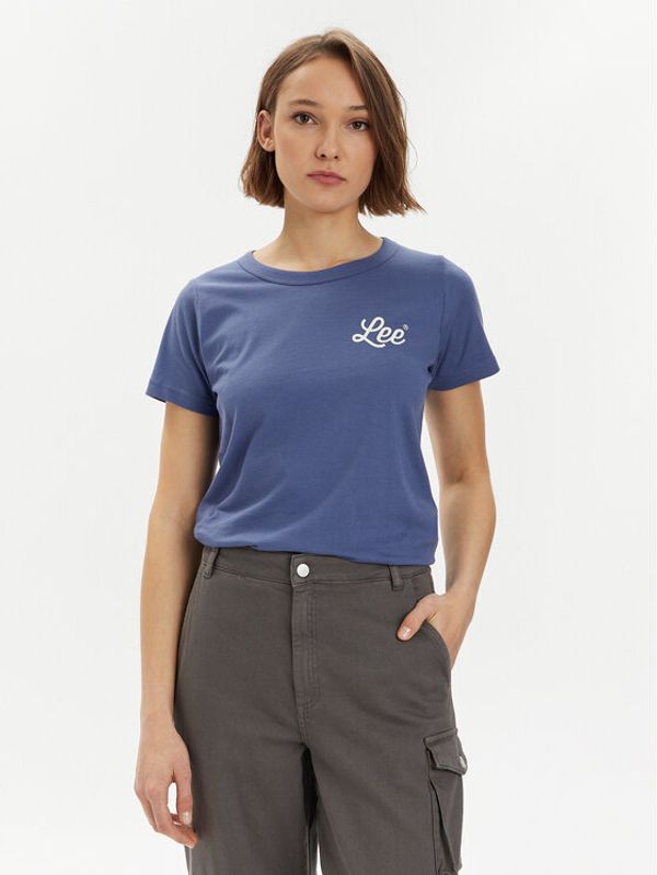 Lee Lee T-shirt 112350225 Tamnoplava Slim Fit