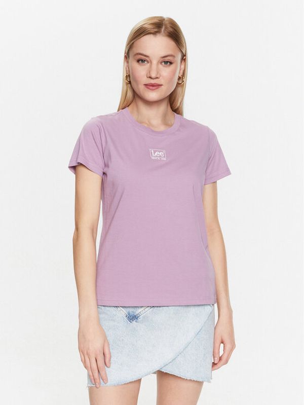 Lee Lee T-shirt L49EEHA39 112333683 Ljubičasta Regular Fit