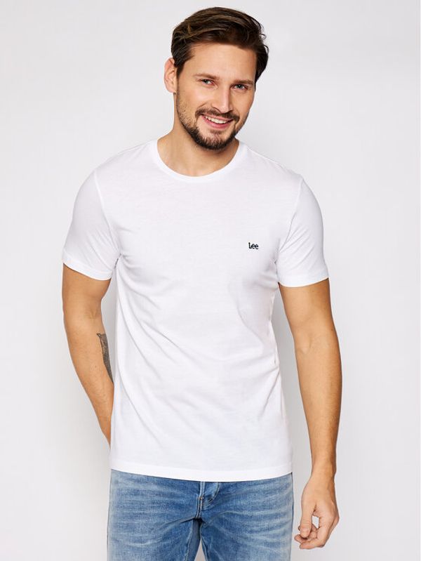Lee Lee T-shirt SS Patch Logo Tee L60UFQ12 112113578 Bijela Regular Fit