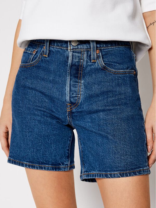 Levi's® Levi's® Kratke traperice 501™ Mid Thigh 85833-0007 Tamnoplava Regular Fit