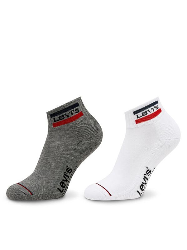Levi's® Levi's® Set od 2 para muških visokih čarapa 37157-0146 Bijela