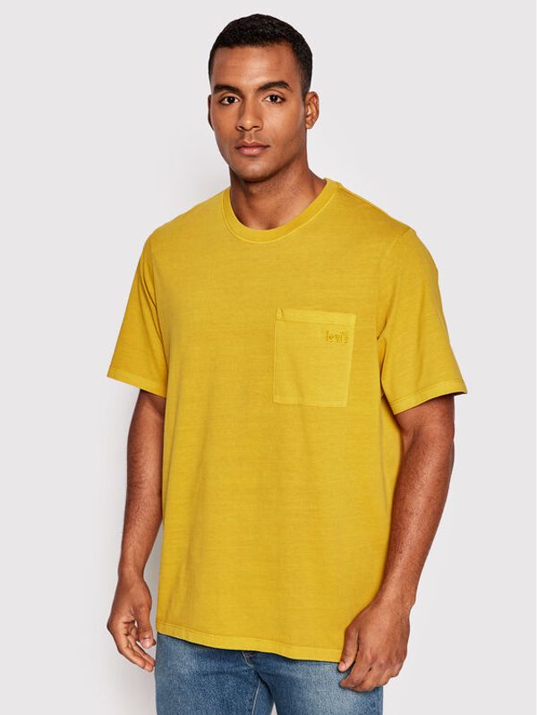 Levi's® Levi's® T-shirt Easy Pocket A3697-0001 Žuta Relaxed Fit