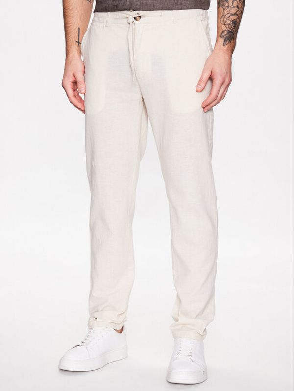 Lindbergh Lindbergh Hlače 30-008003 Bež Tapered Fit