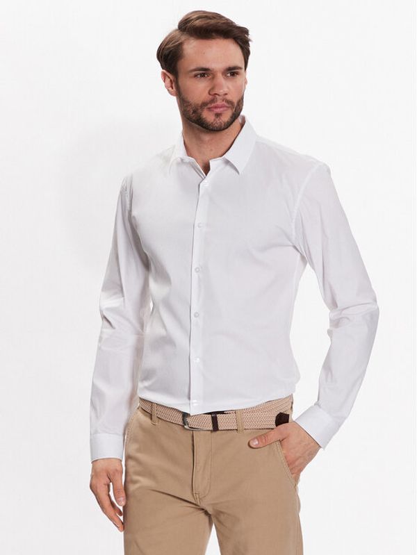 Lindbergh Lindbergh Košulja 30-203172 Bijela Slim Fit