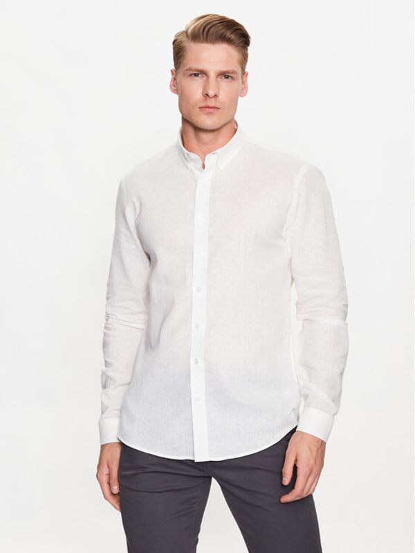 Lindbergh Lindbergh Košulja 30-203344 Bijela Slim Fit