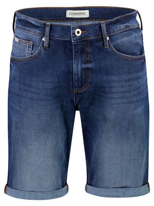 Lindbergh Lindbergh Kratke traperice 30-550002HEA Plava Regular Fit