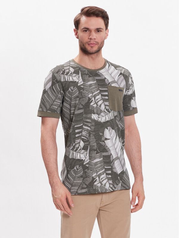 Lindbergh Lindbergh T-shirt 30-420143 Zelena Relaxed Fit