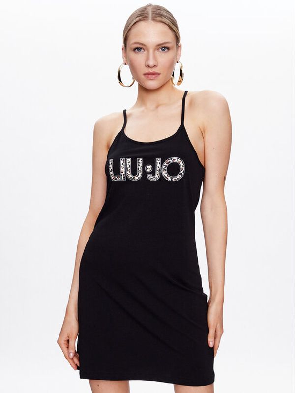 Liu Jo Beachwear Liu Jo Beachwear Ljetna haljina VA3047 JS003 Crna Regular Fit