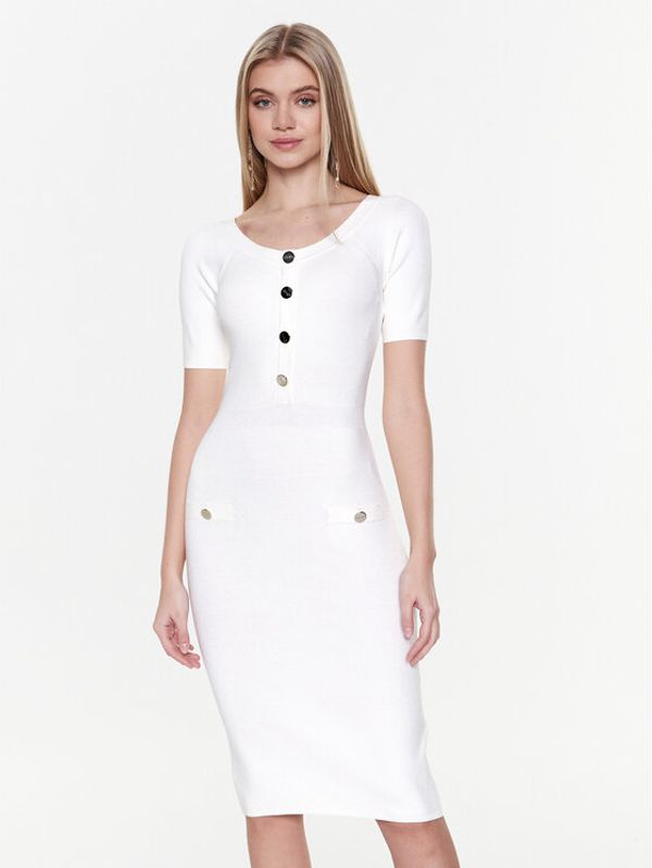Liu Jo Liu Jo Džemper haljina CA3088 MS49I Bijela Slim Fit