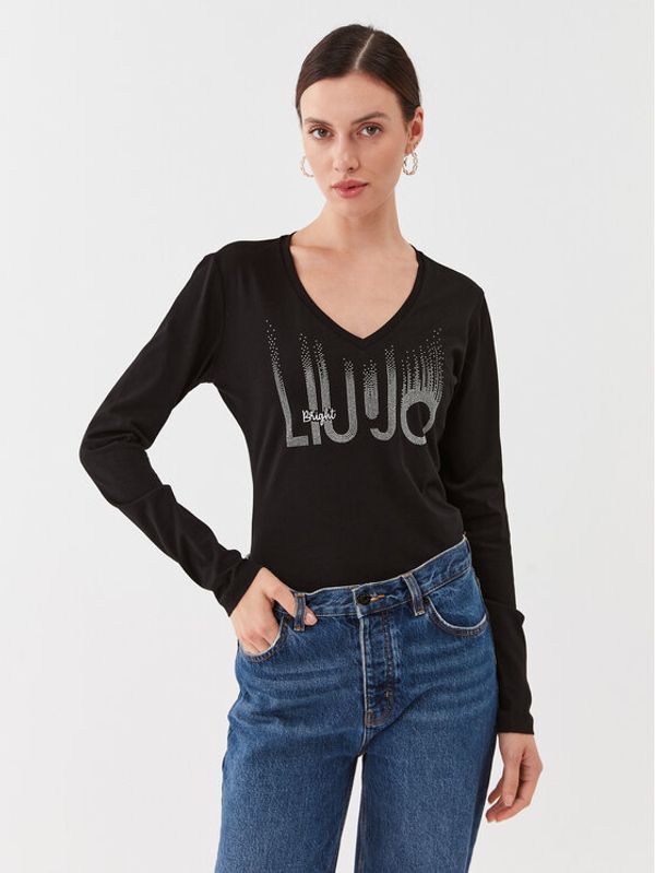 Liu Jo Liu Jo Majica MF3269 J5923 Crna Regular Fit