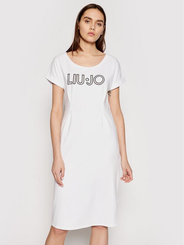 Liu Jo Sport Liu Jo Sport Haljina za svaki dan TA1027 J5756 Bijela Regular Fit