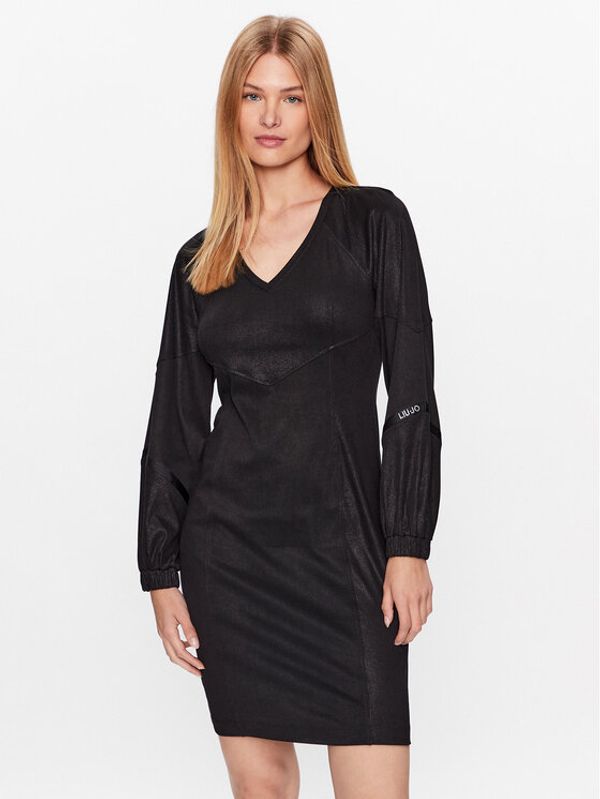 Liu Jo Sport Liu Jo Sport Haljina za svaki dan TF3031 J4512 Crna Regular Fit