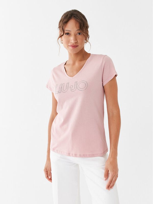 Liu Jo Sport Liu Jo Sport T-shirt TF3297 J6040 Ružičasta Regular Fit
