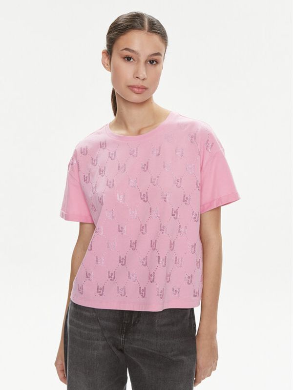 Liu Jo Liu Jo T-shirt Moda M/C MA4326 J5904 Ružičasta Relaxed Fit