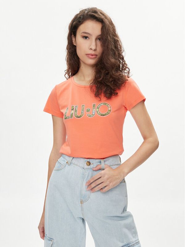 Liu Jo Liu Jo T-shirt VA4105 JS003 Narančasta Regular Fit