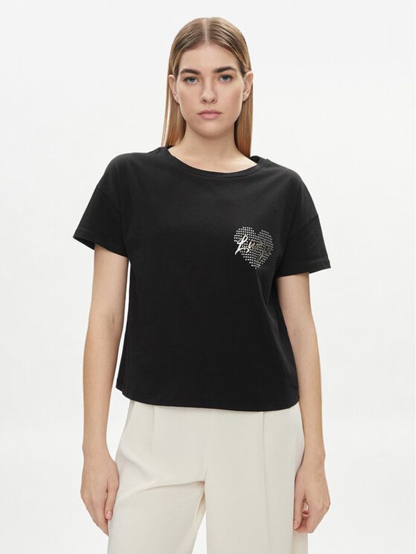 Liu Jo Liu Jo T-shirt VA4156 JS923 Crna Relaxed Fit