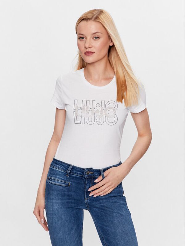 Liu Jo Liu Jo T-shirt WF3085 J6308 Bijela Regular Fit
