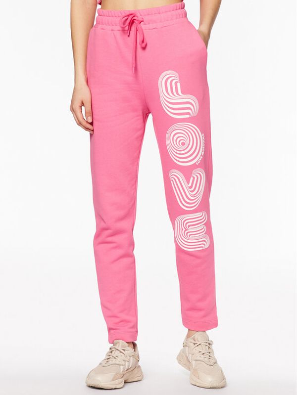 LOVE MOSCHINO LOVE MOSCHINO Donji dio trenerke W155609M 4457 Ružičasta Regular Fit