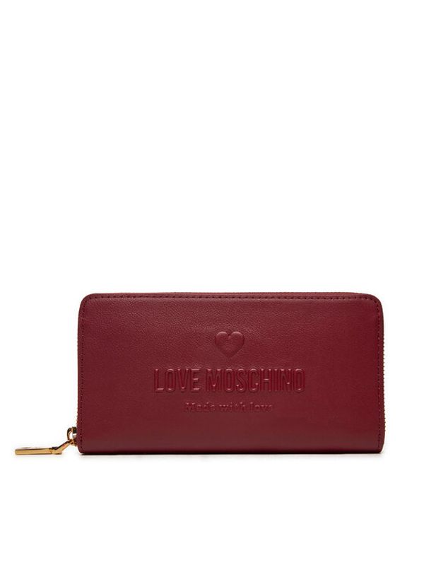 LOVE MOSCHINO LOVE MOSCHINO Veliki ženski novčanik JC5629PP1LL1055A Tamnocrvena