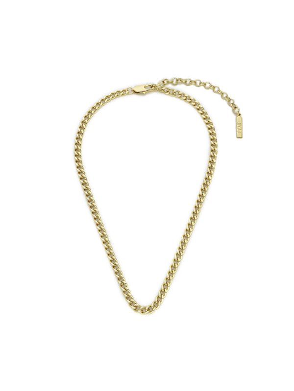 Luv AJ Luv AJ Ogrlica Classiquw Skinny Curb Chain (5mm) CORE22-N-CSCC-G Zlatna