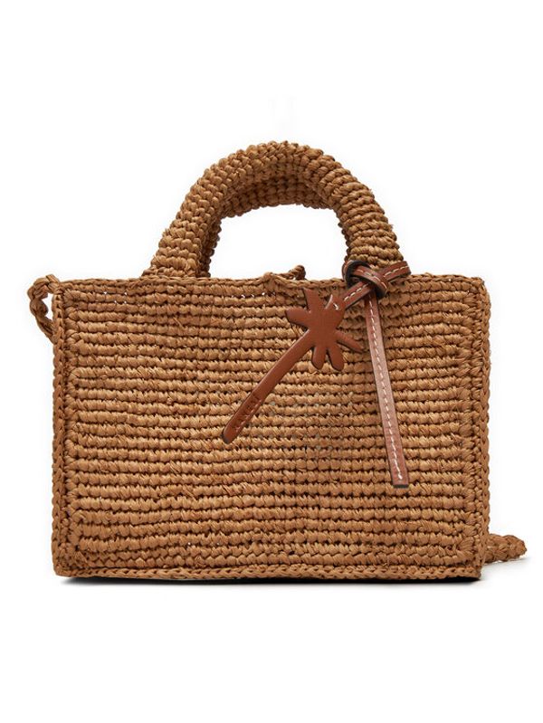 Manebi Manebi Torbica Handcrafted Raffia Sunset Bag Mini V 2.2 CO Bež