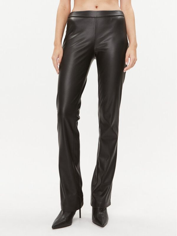 Marciano Guess Marciano Guess Hlače od imitacije kože 3BGB18 9645Z Crna Regular Fit