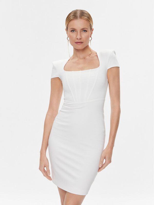 Marciano Guess Marciano Guess Koktel haljina 4RGK67 6375Z Bijela Slim Fit