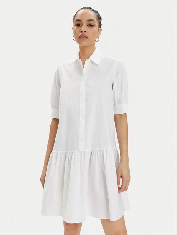 Marella Marella Haljina košulja Ebert 2413221402 Bijela Regular Fit
