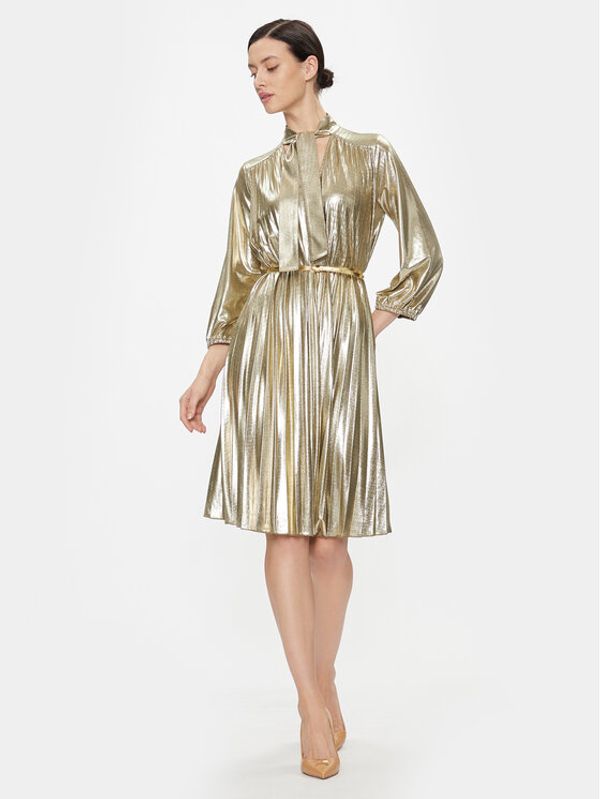 Marella Marella Koktel haljina Circo 2336260338200 Zlatna Regular Fit